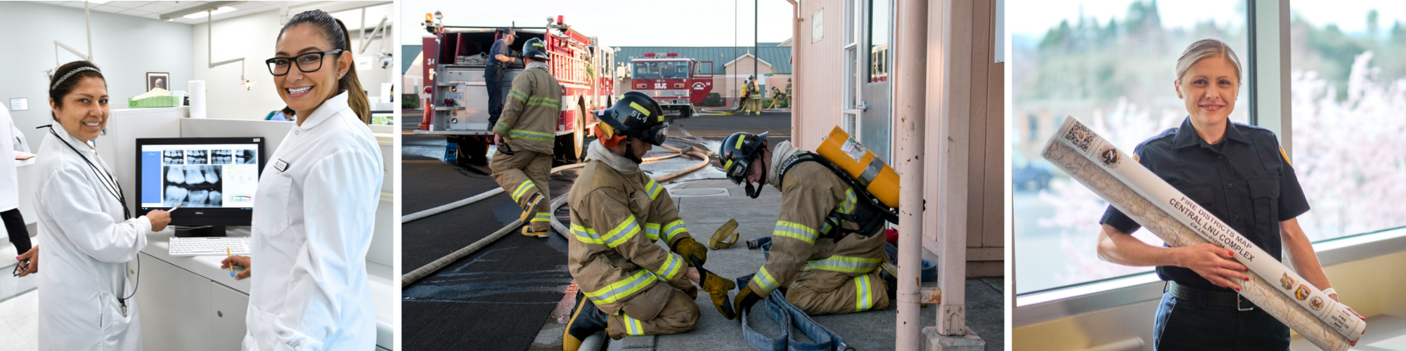 dental students, firefighers, fire technology student
